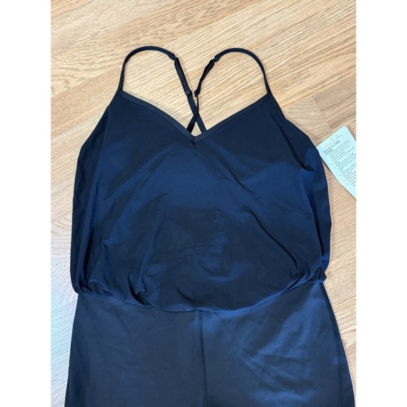 NWT Lululemon Dance To Yoga Leotard Black 1 Piece Size 10 Workout Barre Swim Gym - Picture 6 of 10